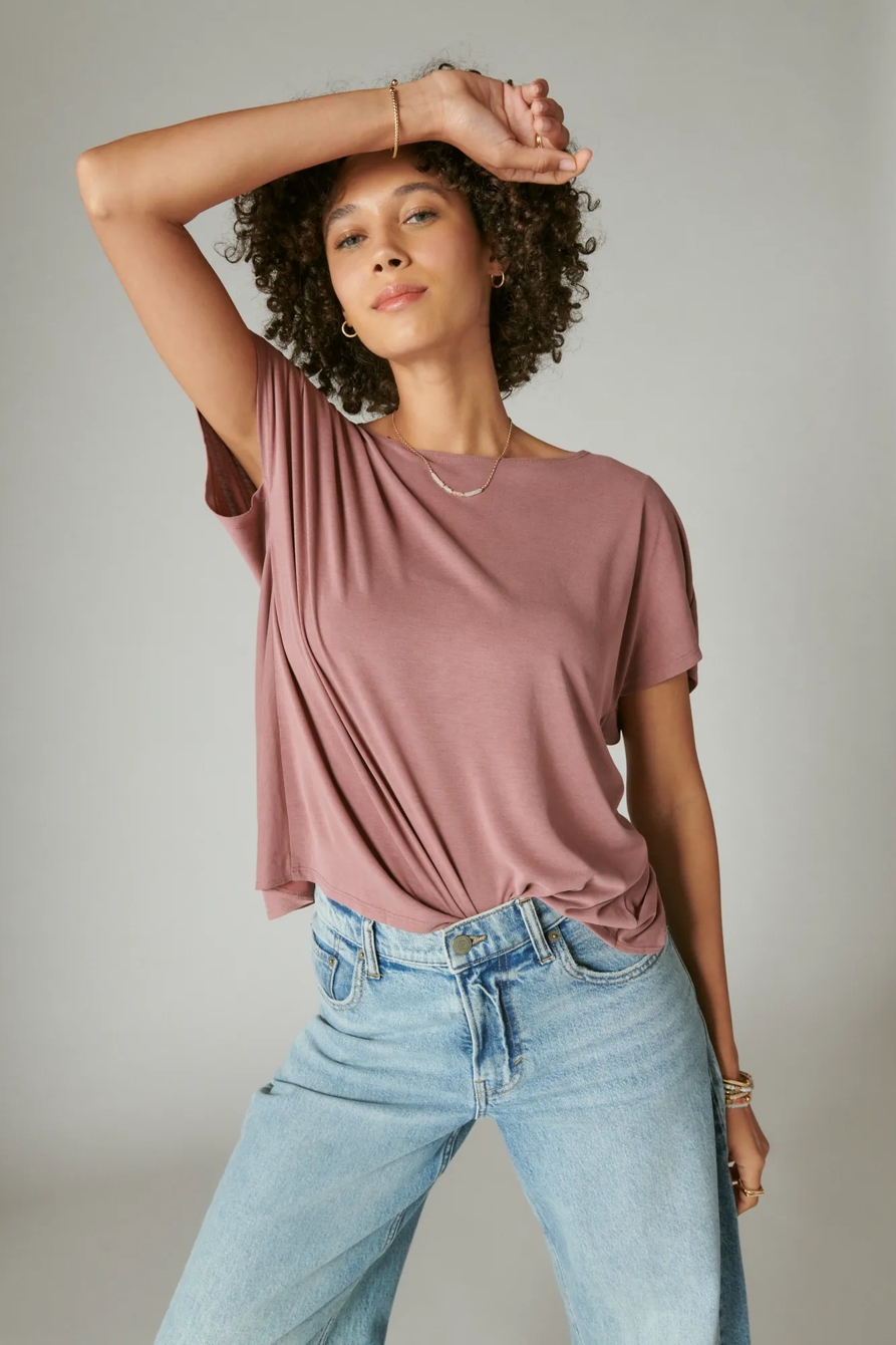 SANDWASH TWIST BACK TEE, image 3