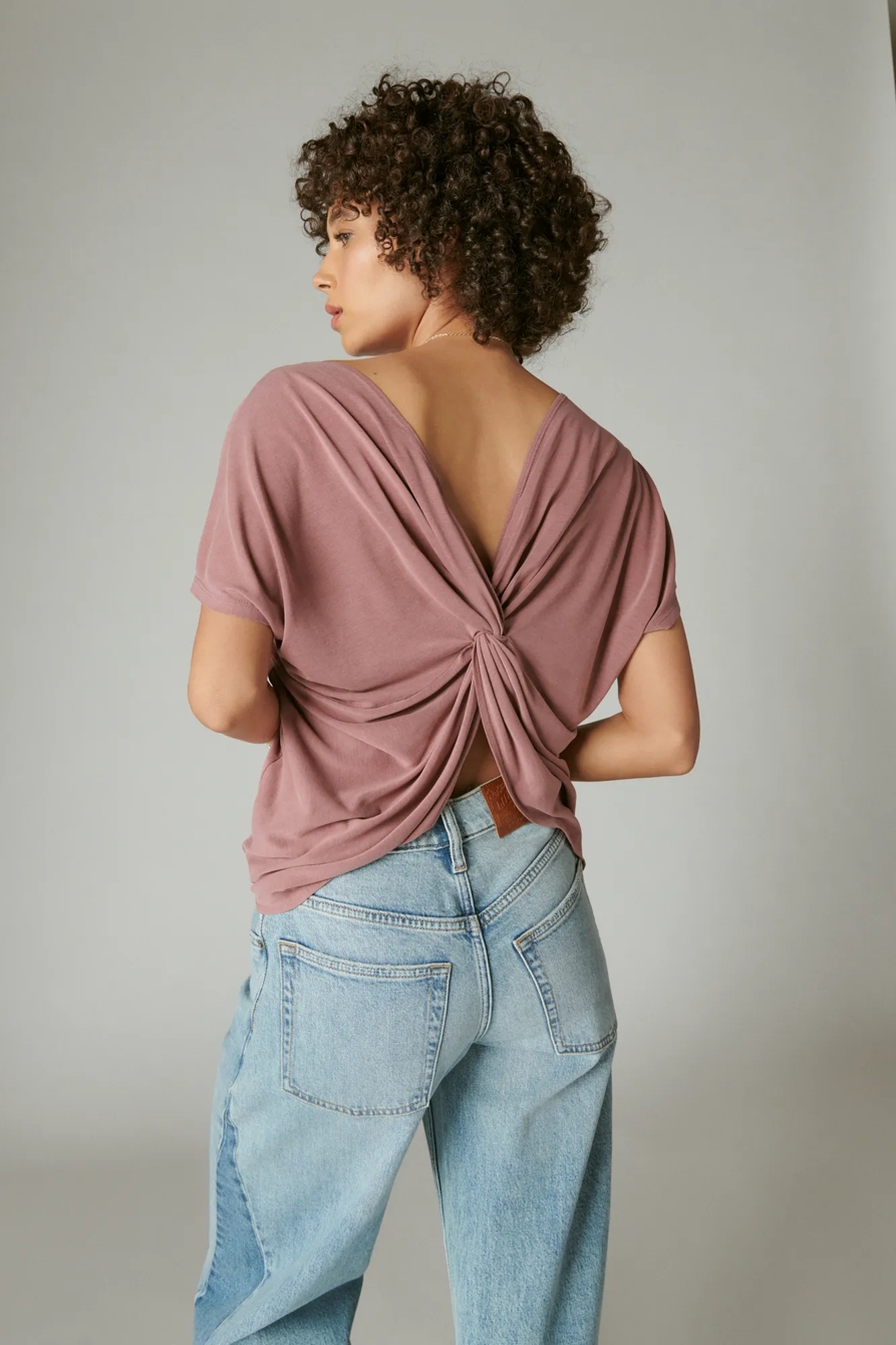 SANDWASH TWIST BACK TEE, image 4