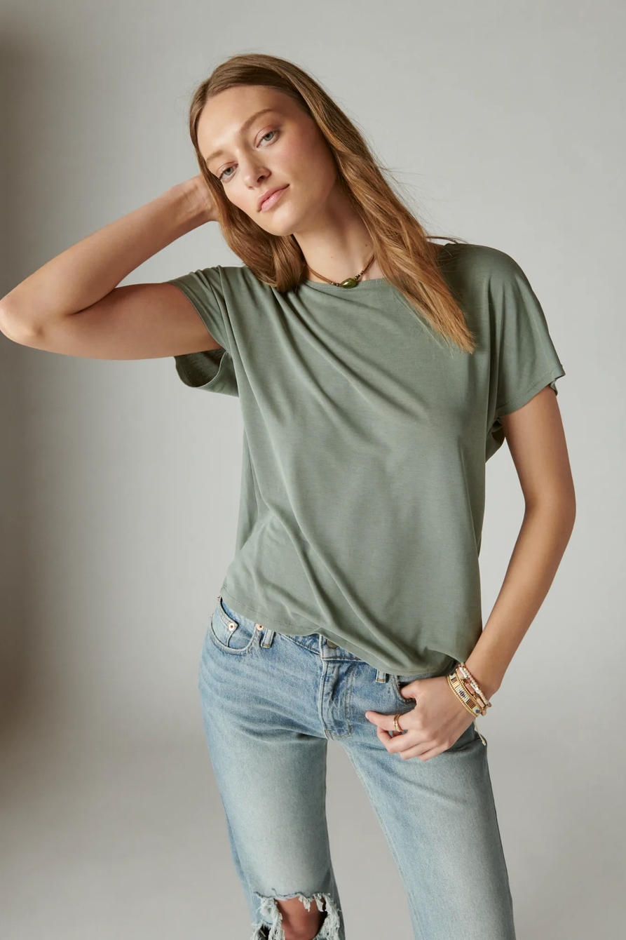 SANDWASH TWIST BACK TEE, image 2