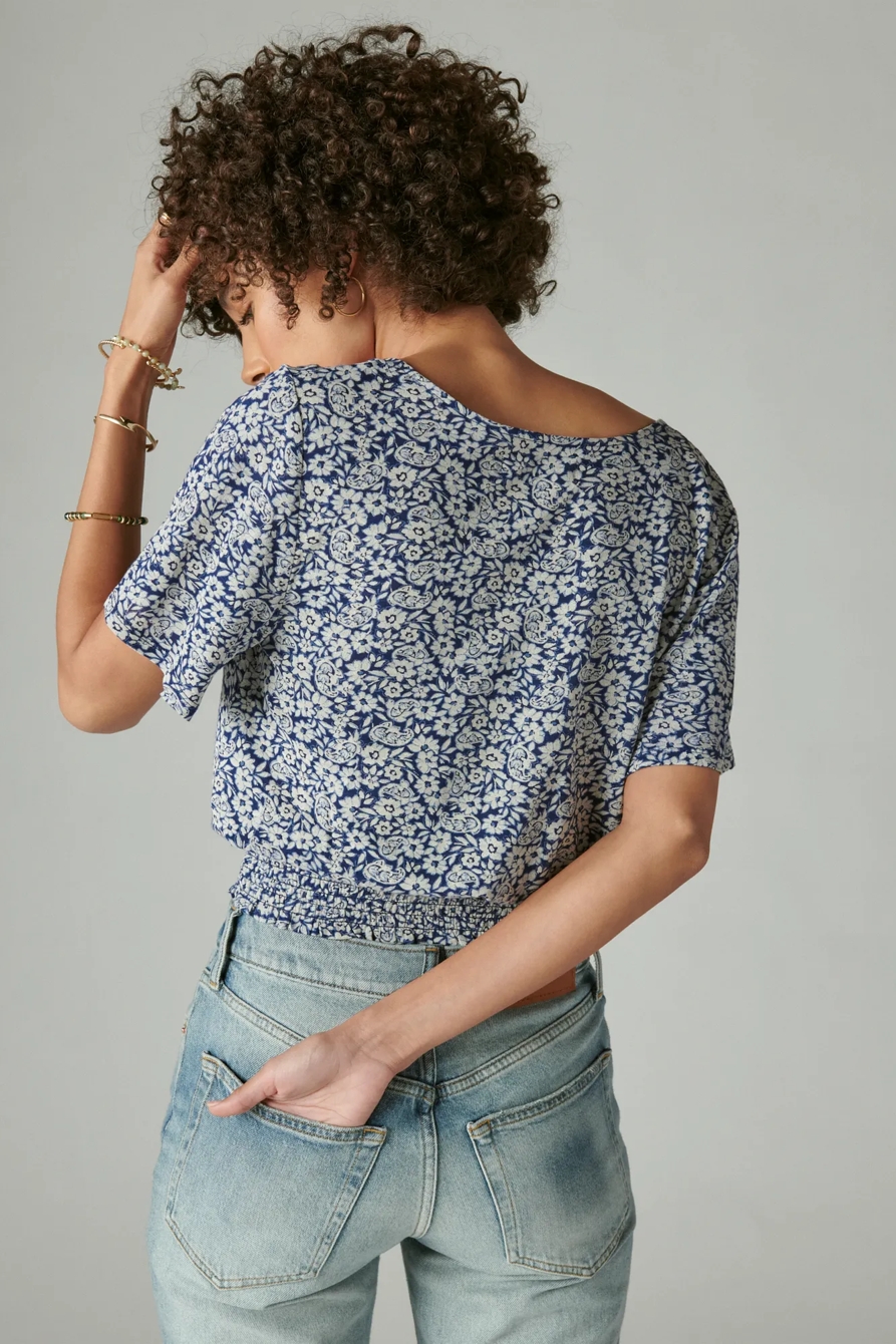 PRINTED SURPLICE TOP, image 3