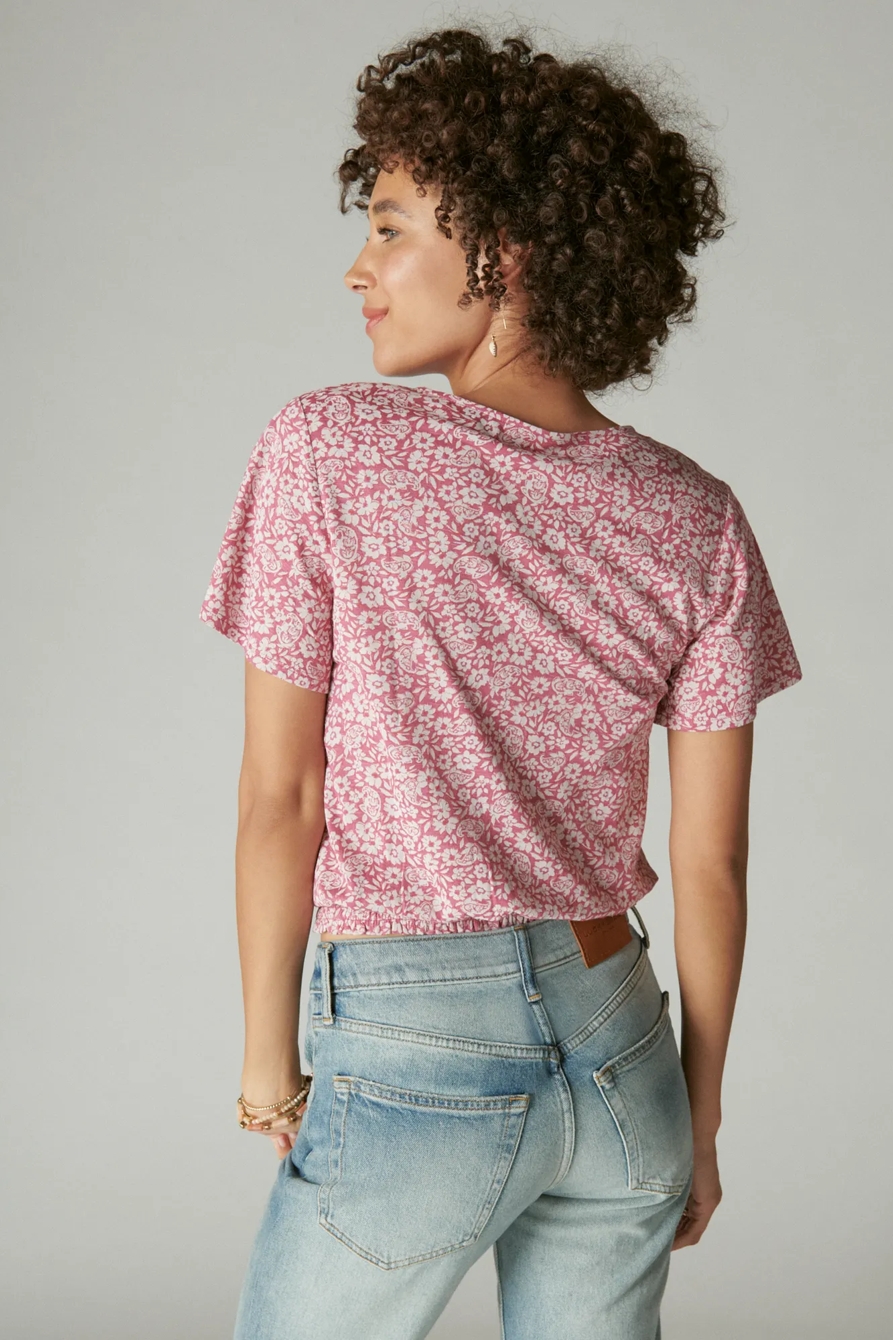 PRINTED SURPLICE TOP, image 4