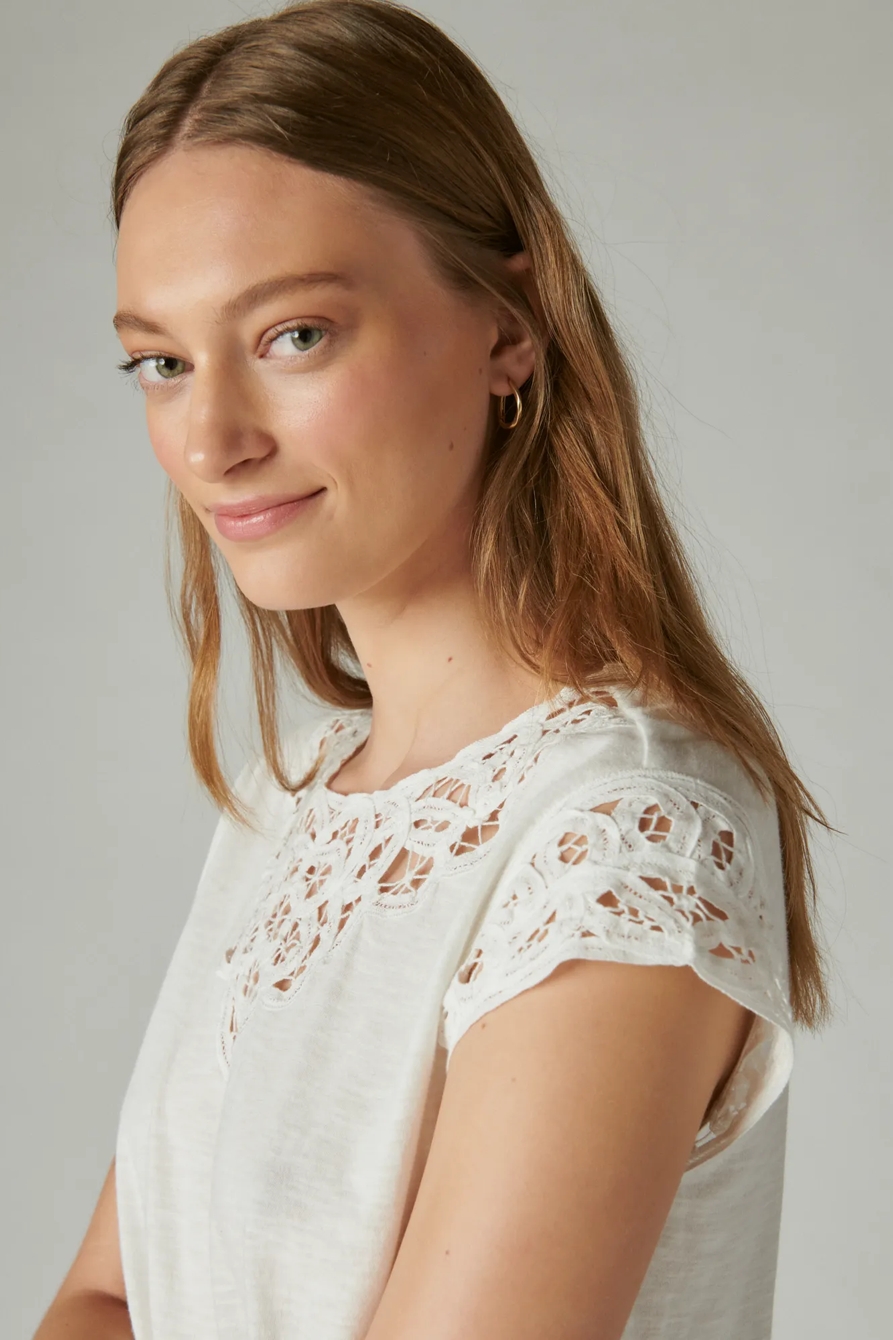 LACE DOLMAN TEE, image 2