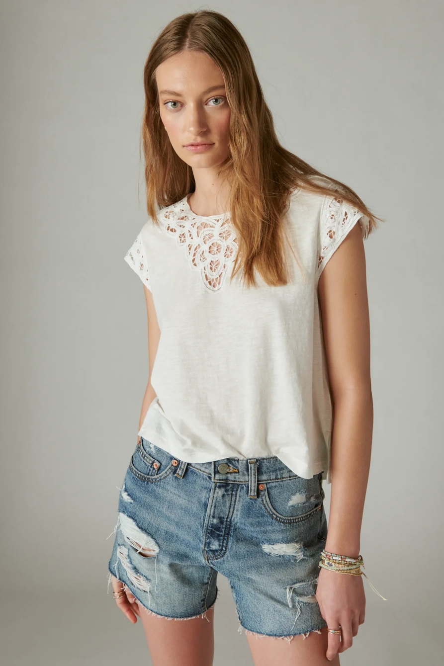 LACE DOLMAN TEE, image 3