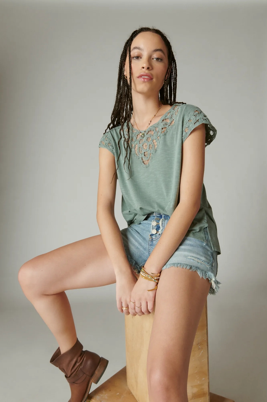 LACE DOLMAN TEE, image 4