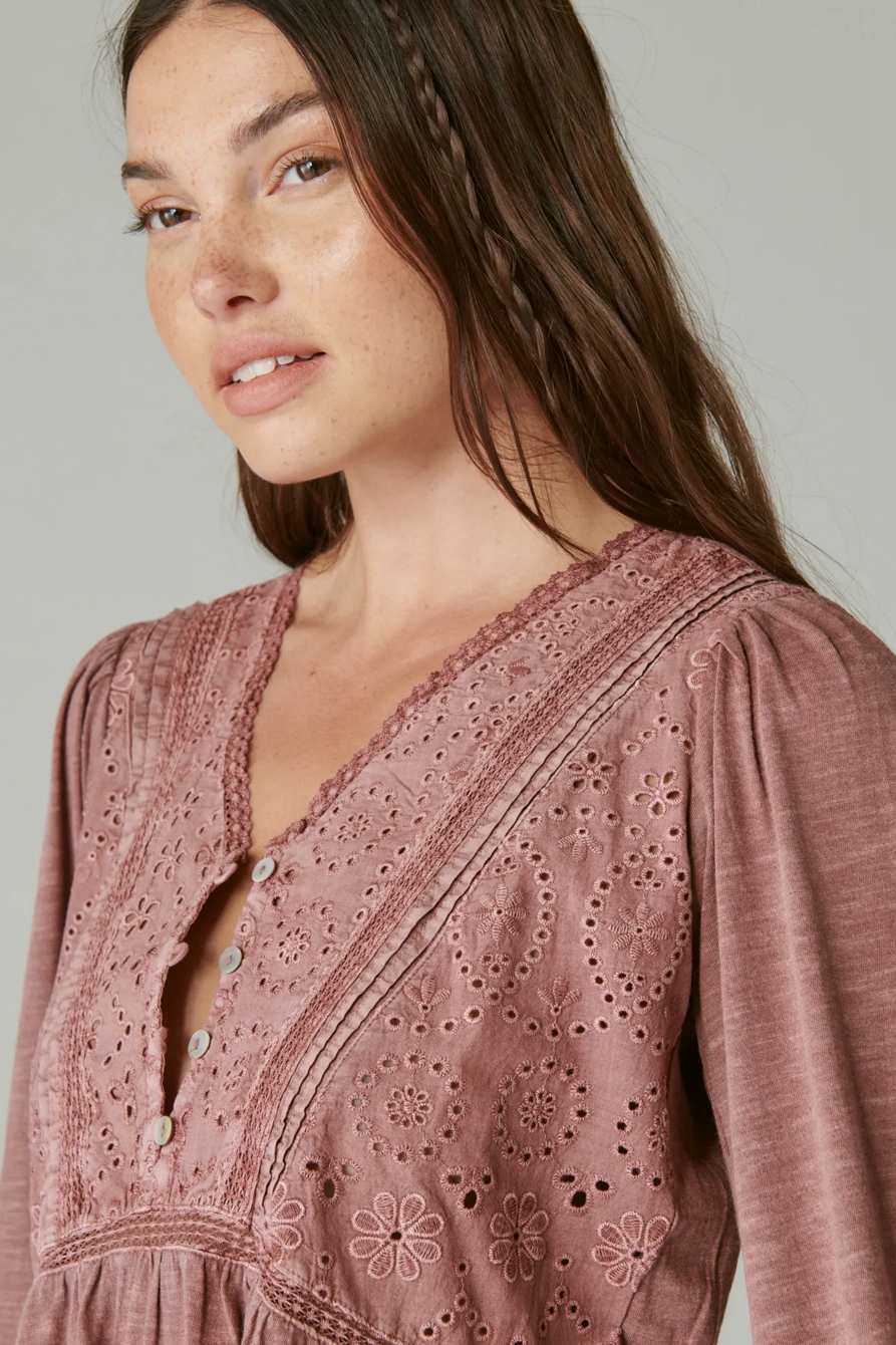 ELOISE EMBROIDERED EMPIRE TEE, image 2