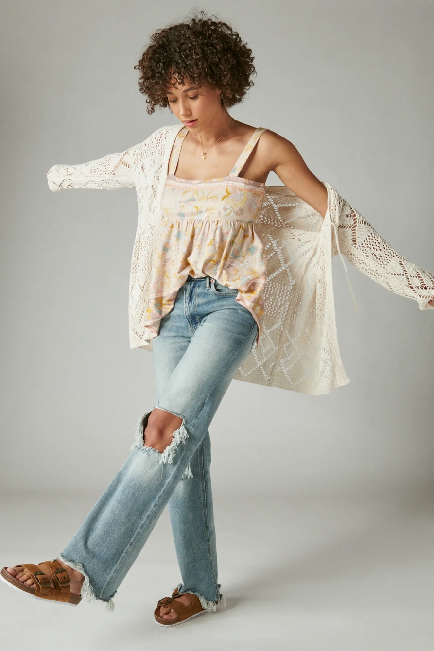 BORDER PRINT HANDKERCHIEF TANK, image 2