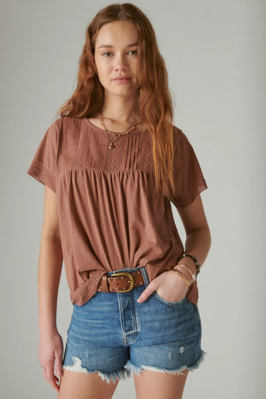 LACE DOLMAN TEE, image 2