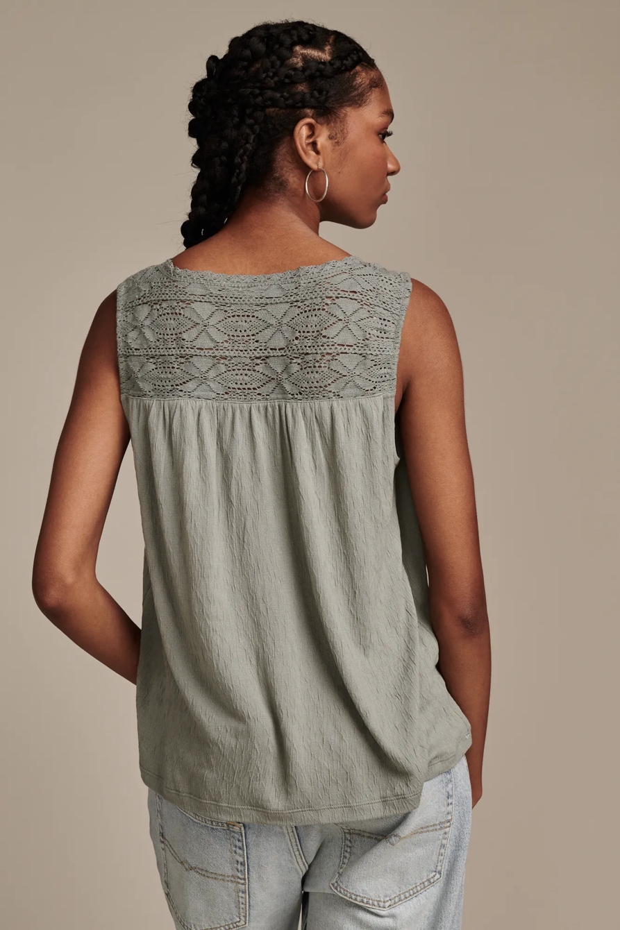 LACE TRIM TANK, image 4