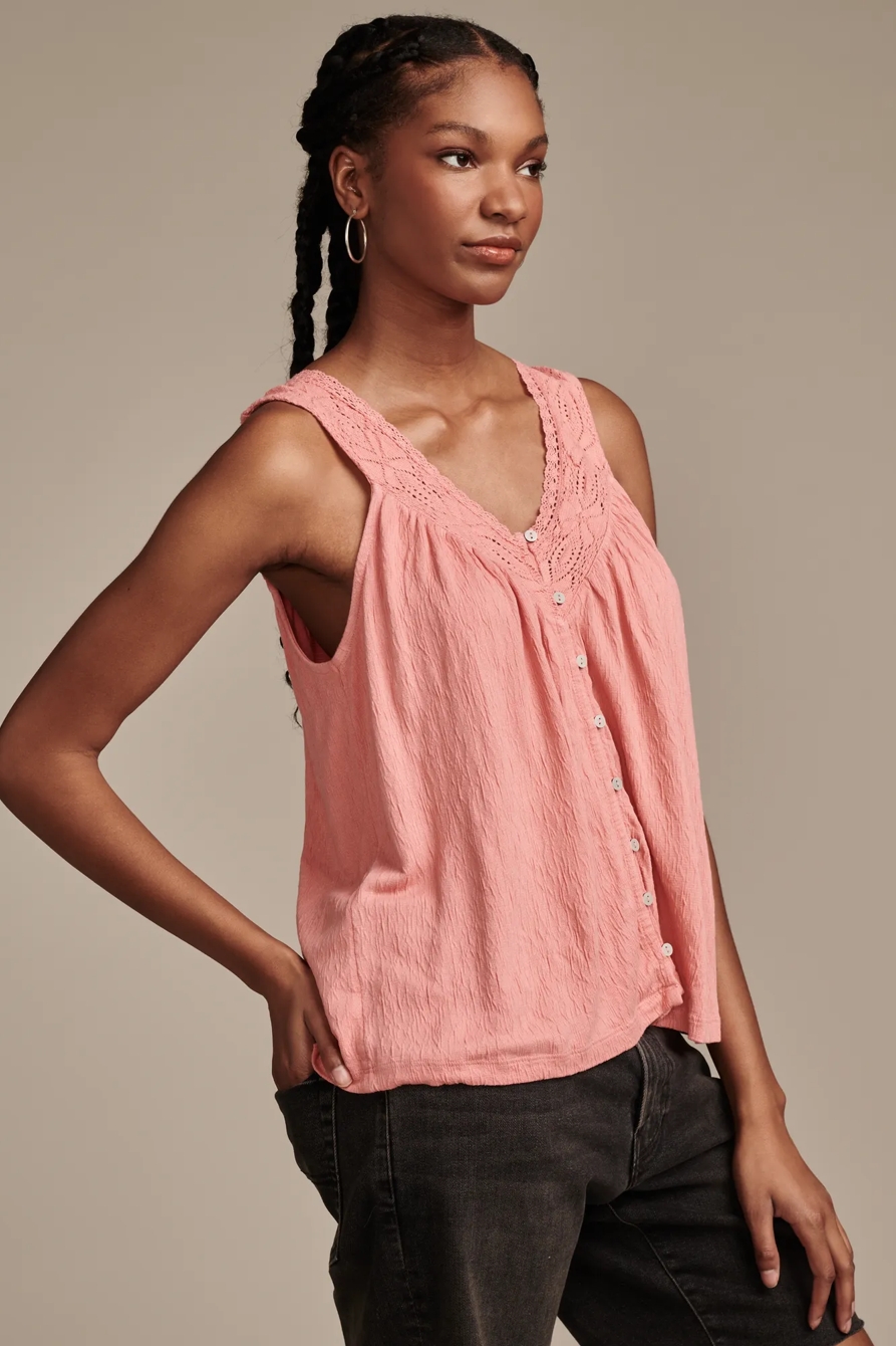 LACE TRIM TANK, image 3