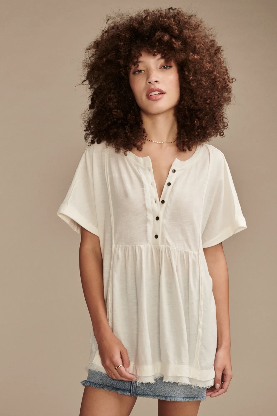 OVERSIZED TUNIC DOLMAN HENLEY, image 1