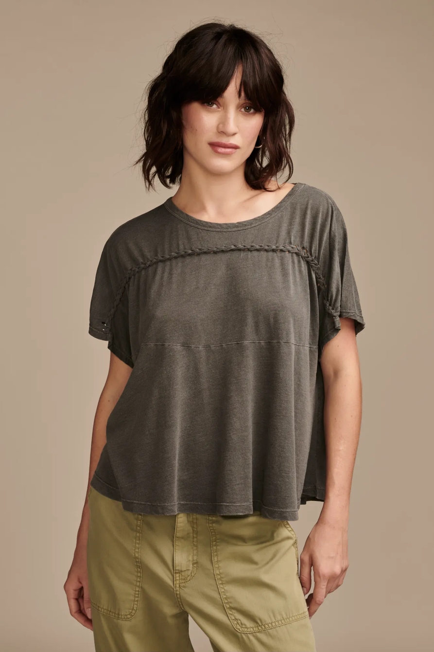 BRAIDED DOLMAN TEE, image 2