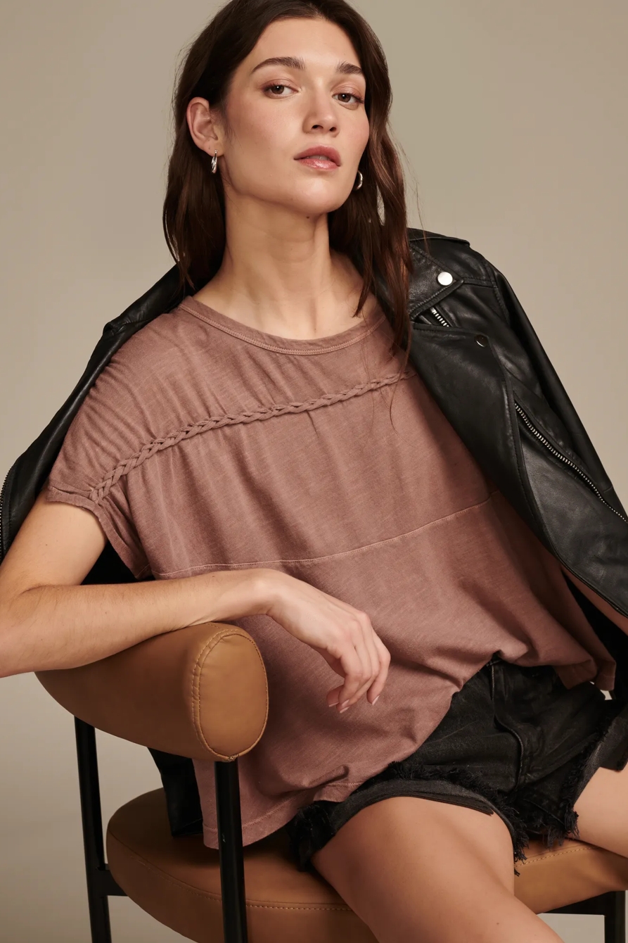 BRAIDED DOLMAN TEE, image 2