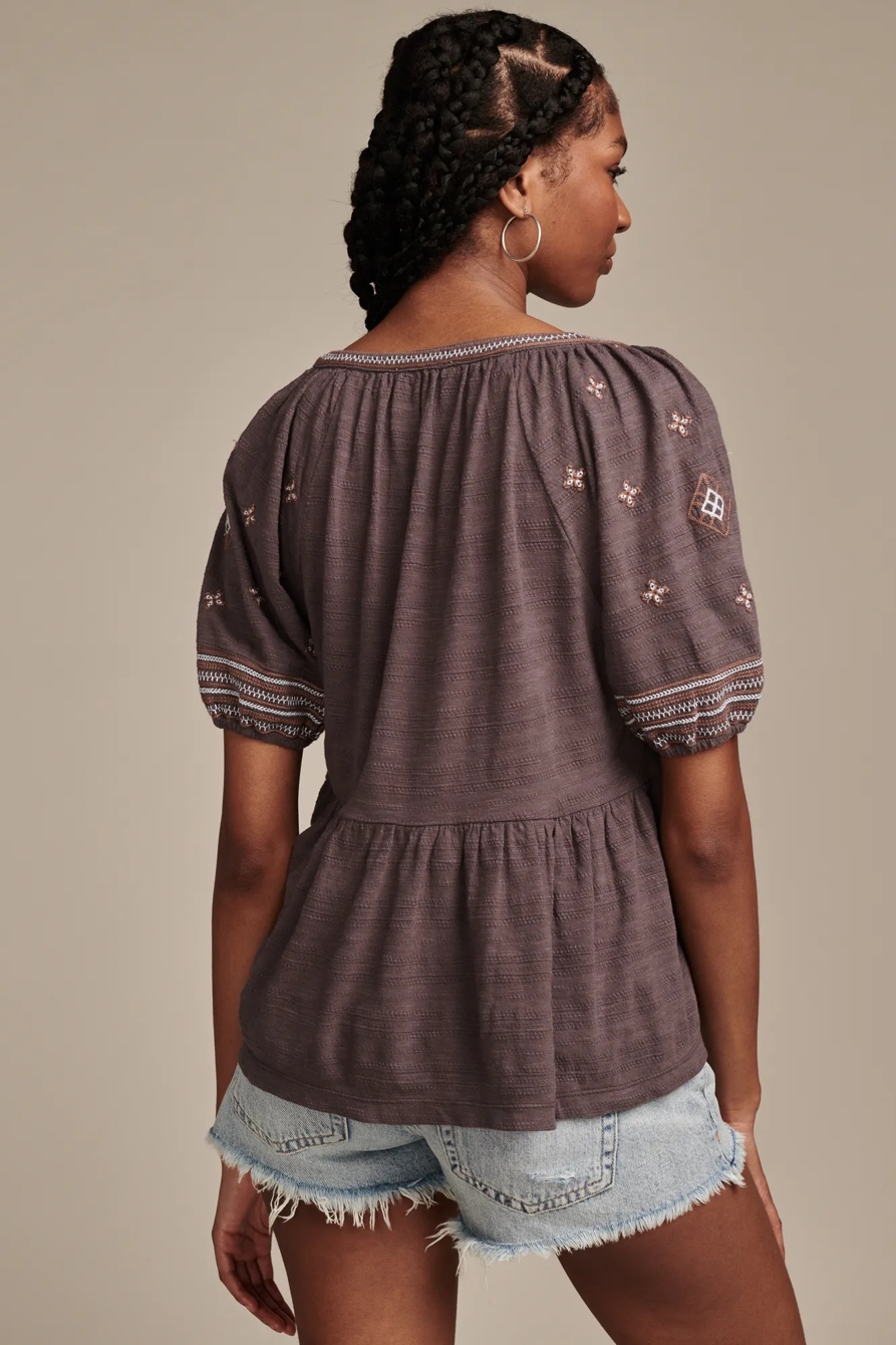 EASY EMBROIDERED BABYDOLL TOP, image 5