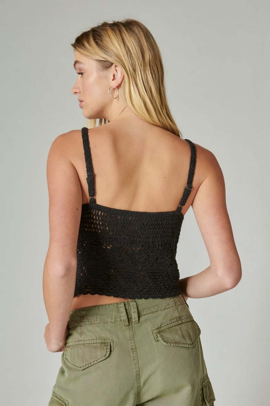 CROCHET TIE FRONT TANK, image 4