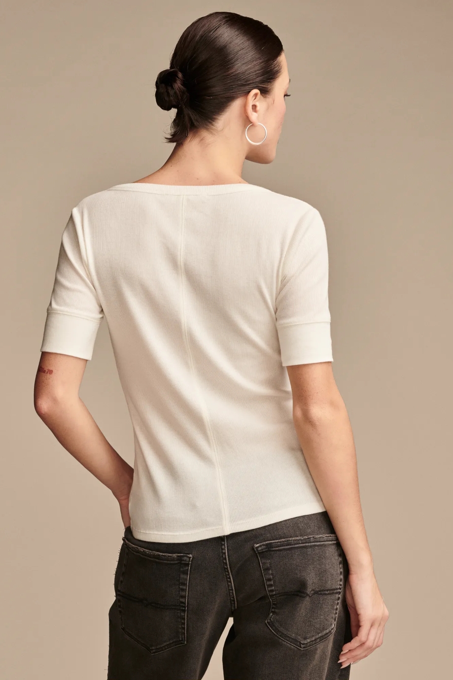 RIBBED HENLEY TEE, image 4