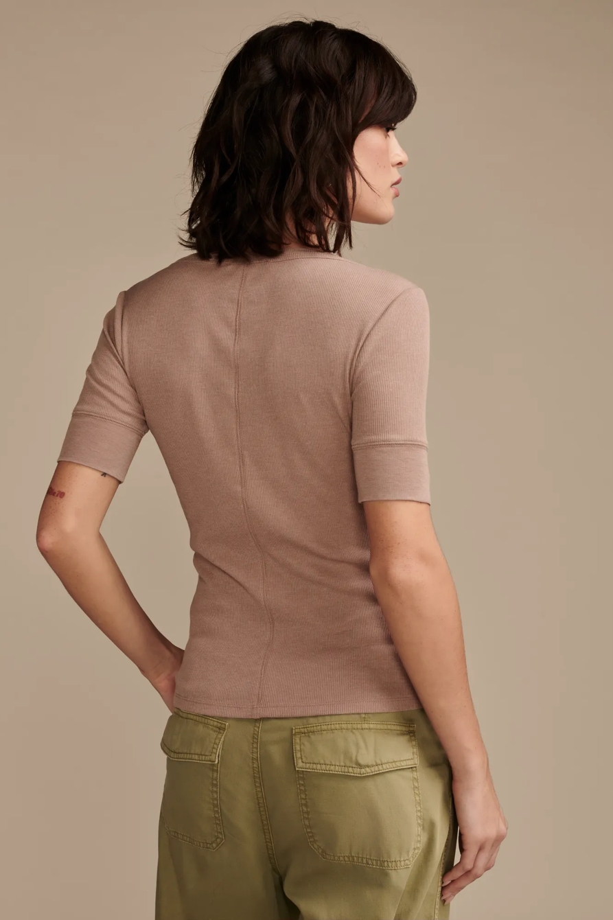 RIBBED HENLEY TEE, image 3