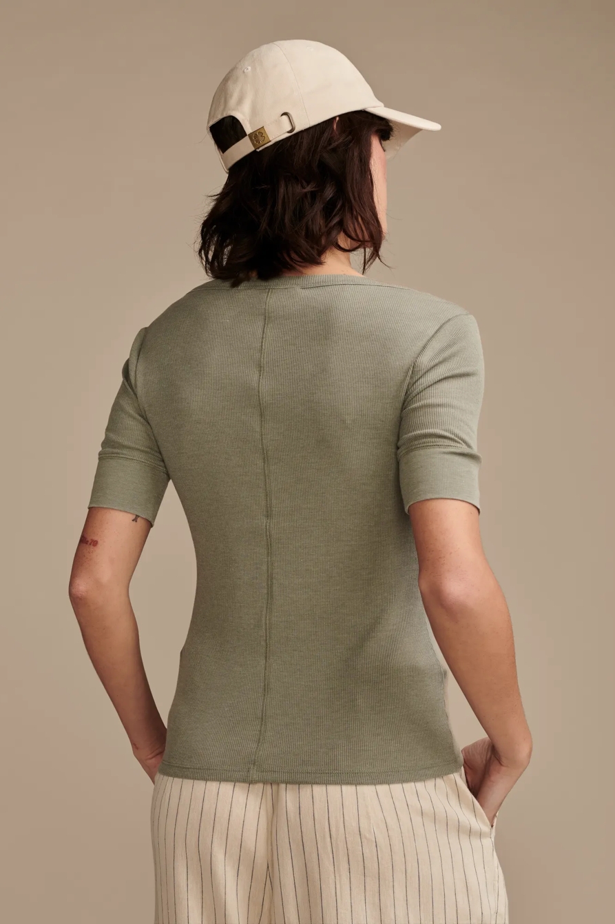 RIBBED HENLEY TEE, image 3