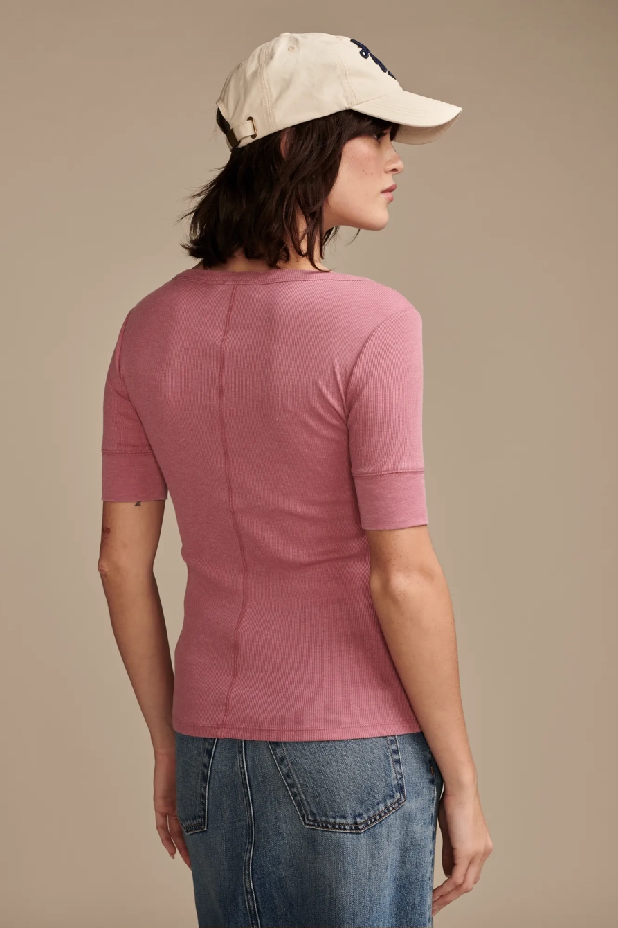 RIBBED HENLEY TEE, image 3