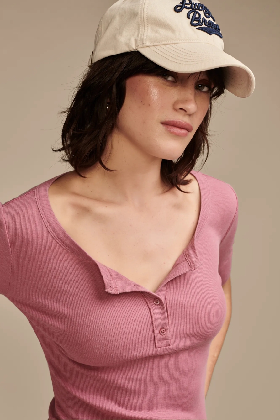 RIBBED HENLEY TEE, image 4