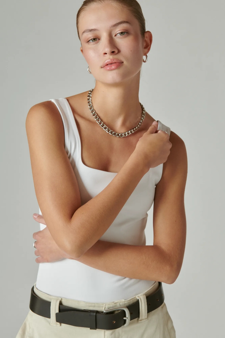 SQUARE NECK BODYSUIT, image 2