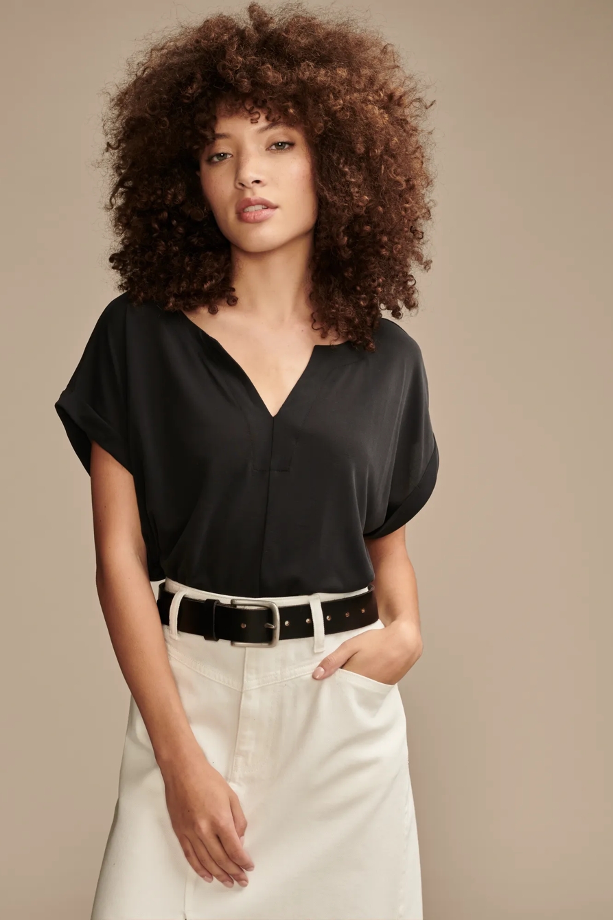SANDWASH NOTCH NECK TEE, image 4