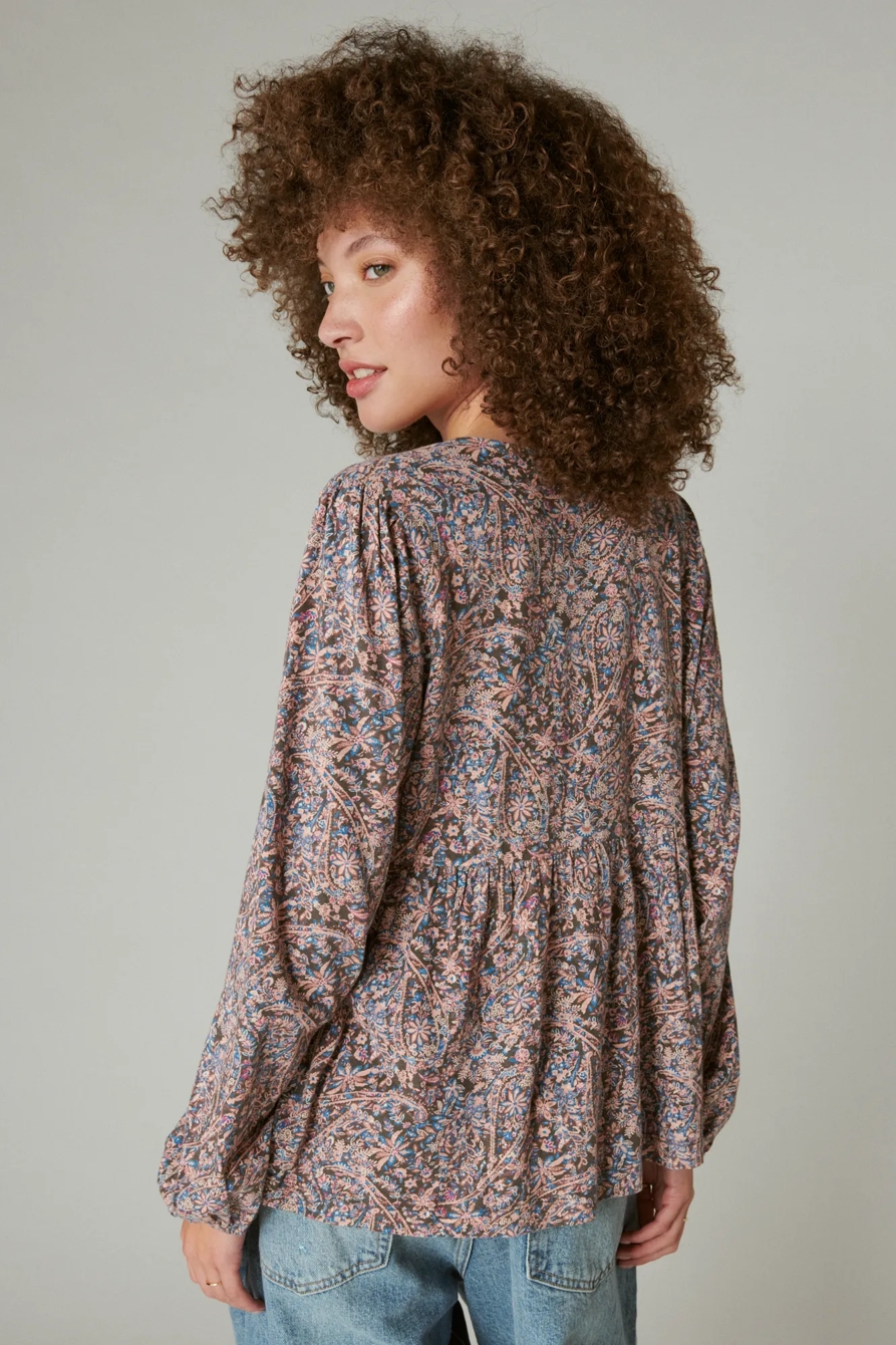 PRINTED BABYDOLL TOP, image 3