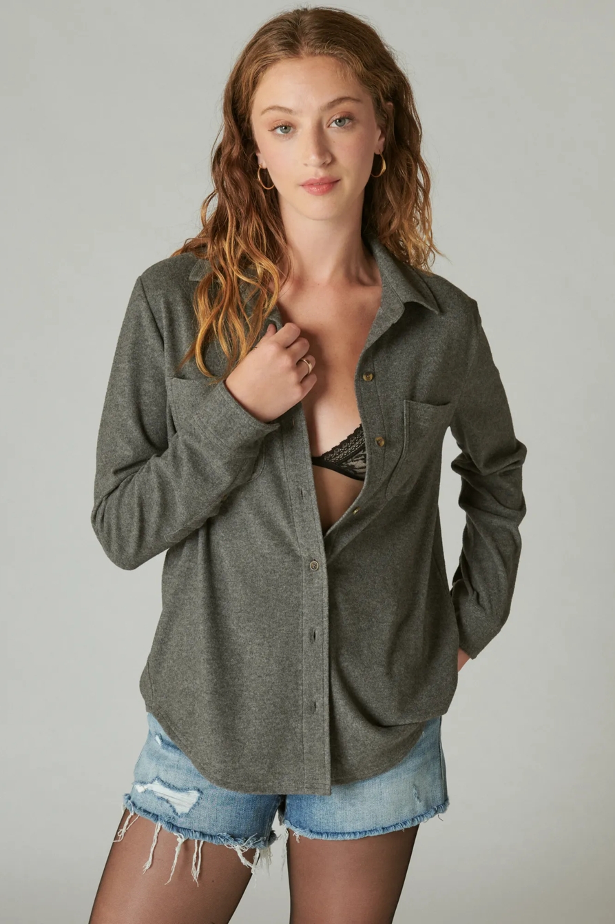 COZY KNIT SHIRT JACKET, image 2