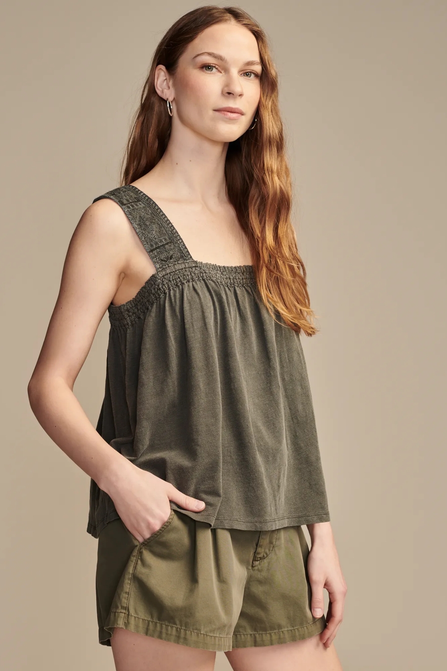 EMBROIDERED YOKE TANK, image 3
