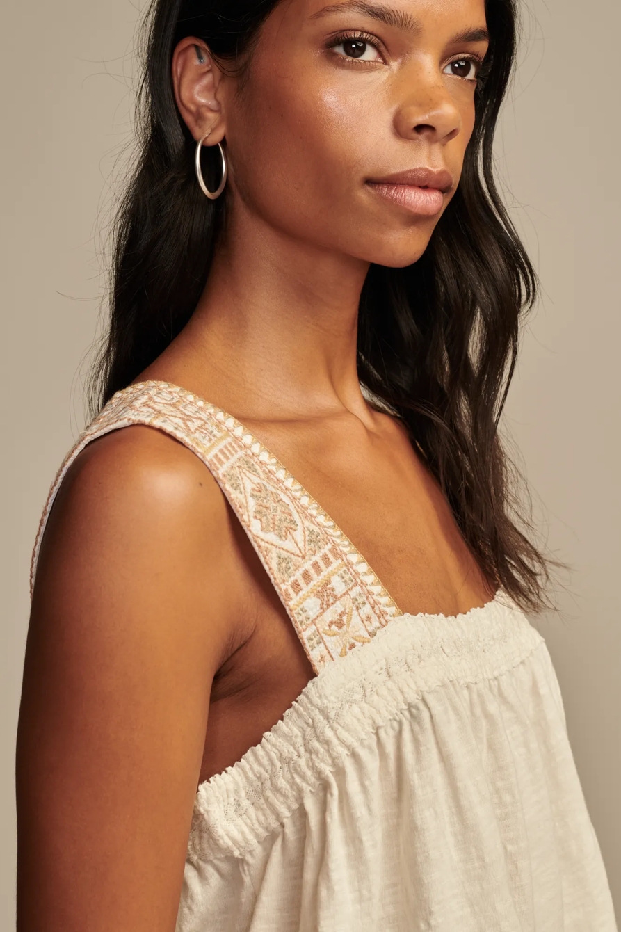 EMBROIDERED YOKE TANK, image 2