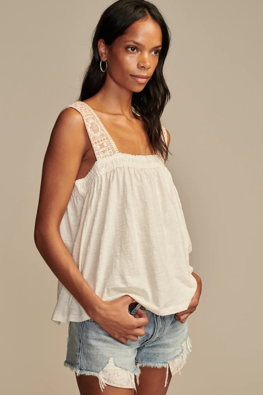 EMBROIDERED YOKE TANK, image 3