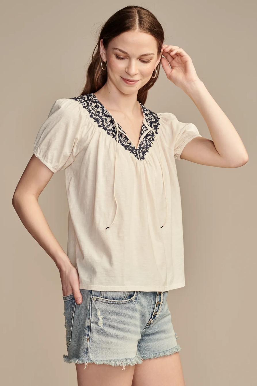 EMBROIDERED PEASANT TOP, image 4