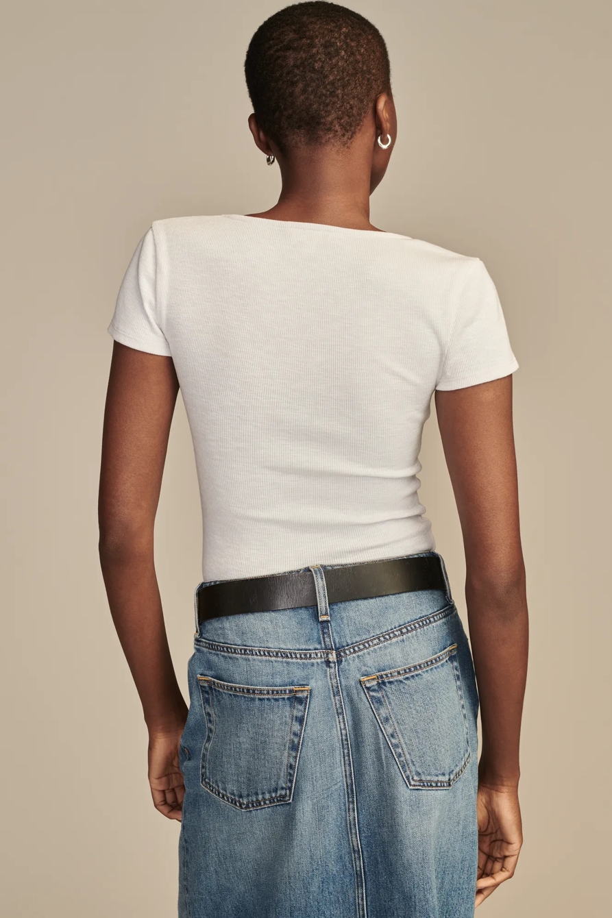 SHORT SLEEVE CORSET TEE, image 5