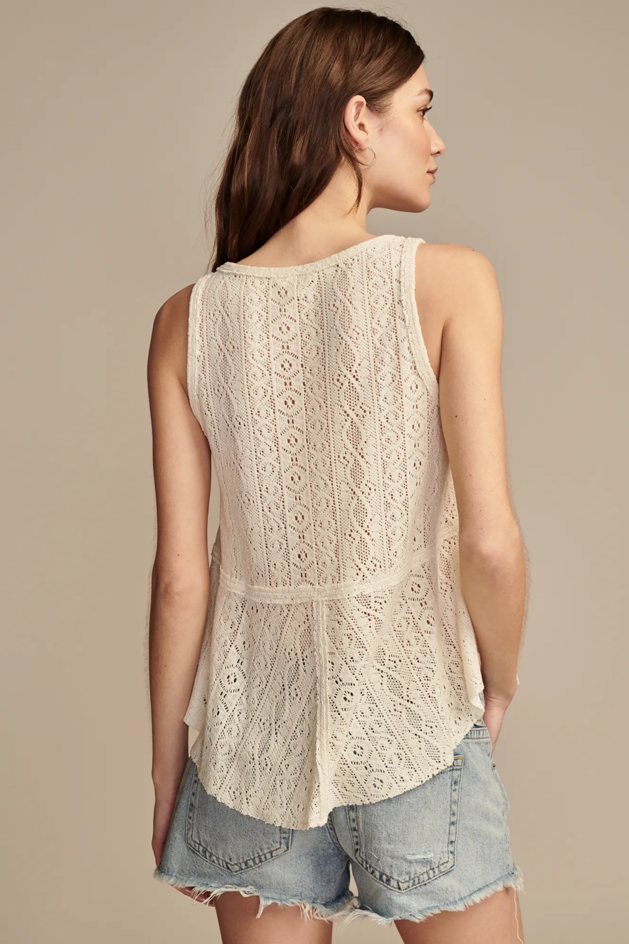 V NECK CROTCHET TANK, image 5