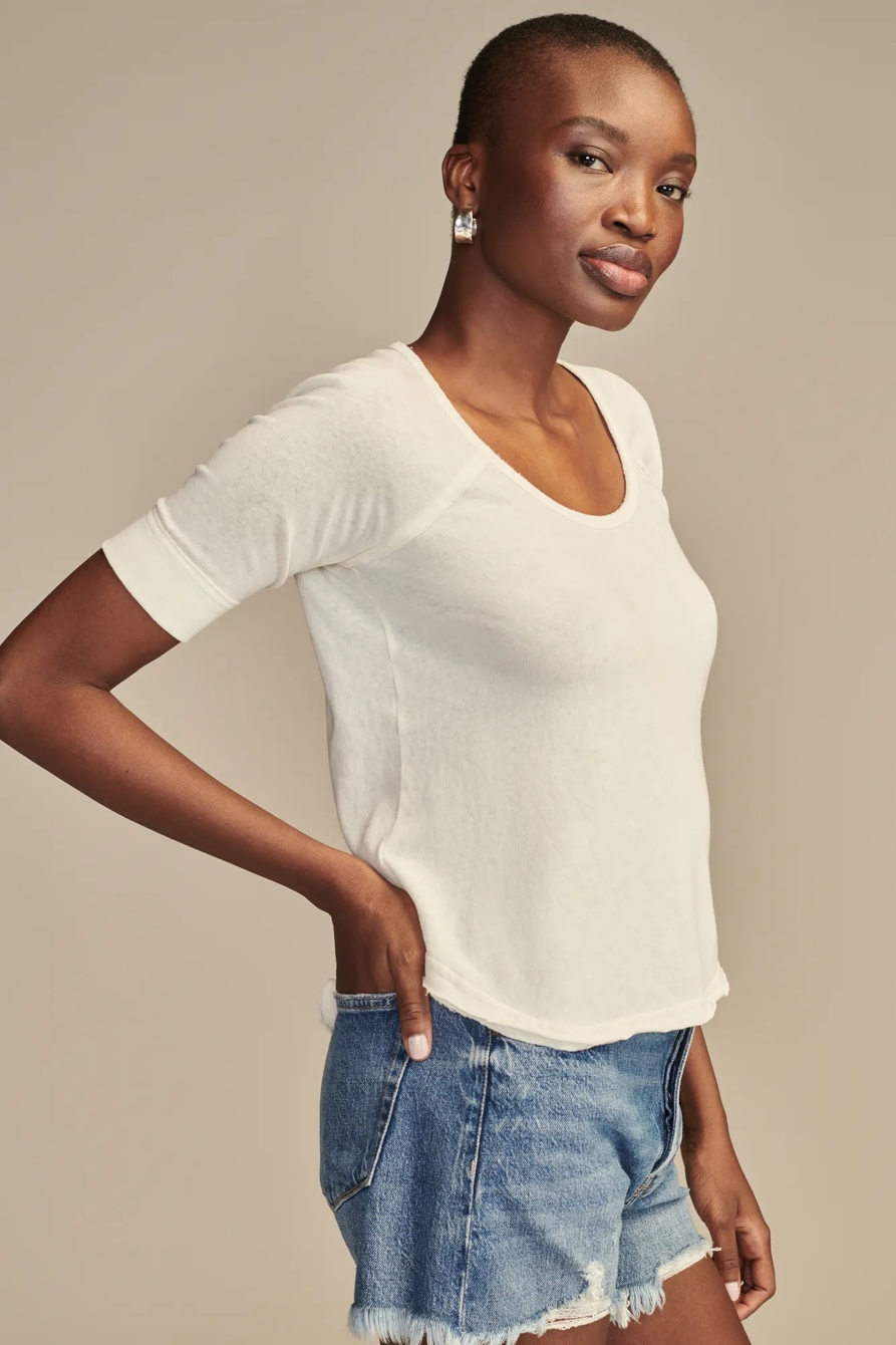 SCOOP NECK RAGLAN TEE, image 3