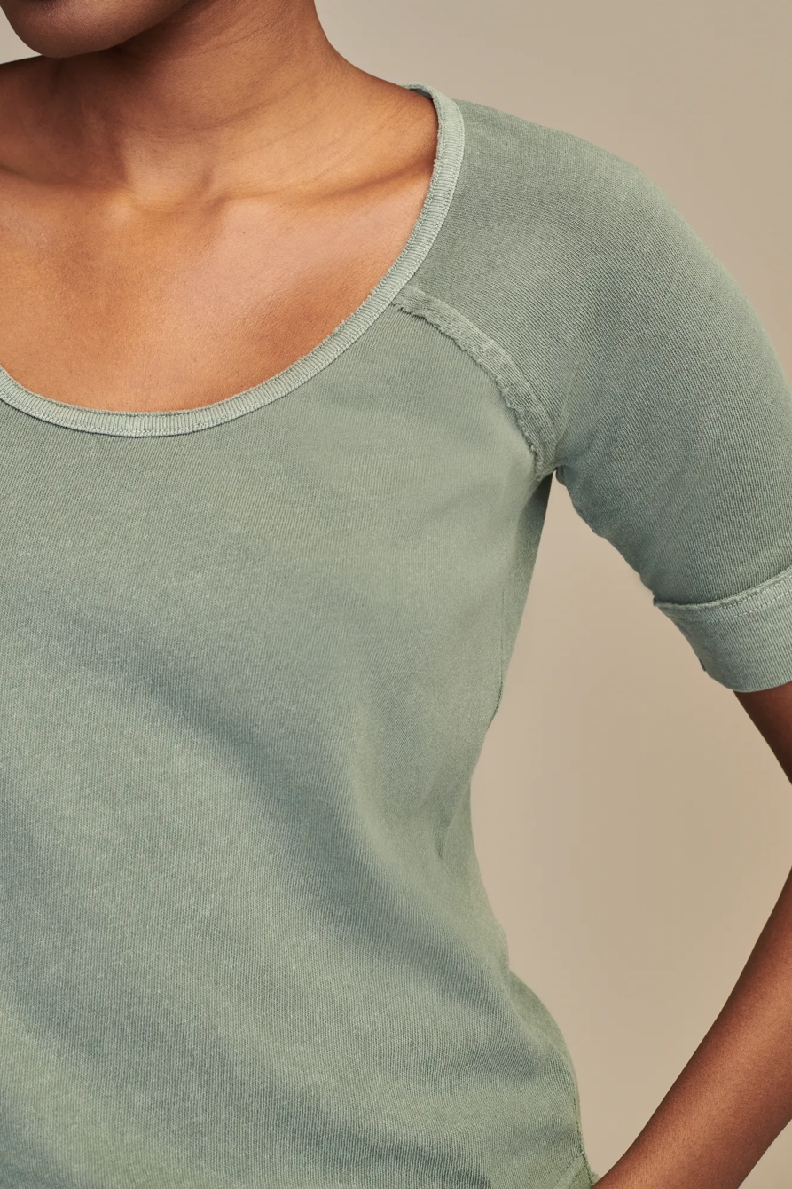 SCOOP NECK RAGLAN TEE, image 2