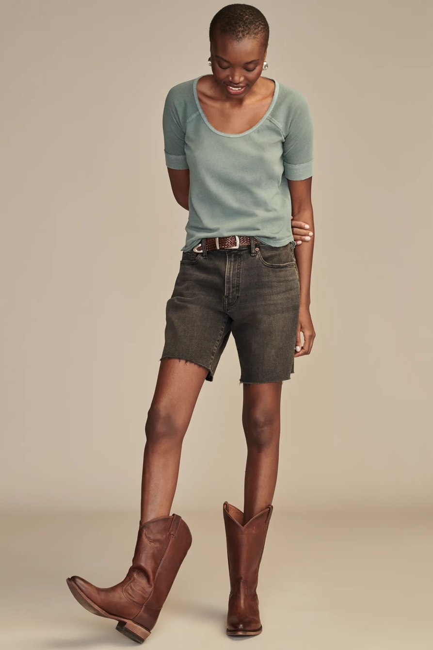 SCOOP NECK RAGLAN TEE, image 5