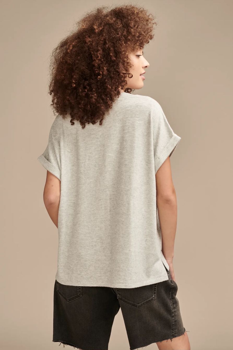 CLOUD JERSEY V NECK TEE, image 4