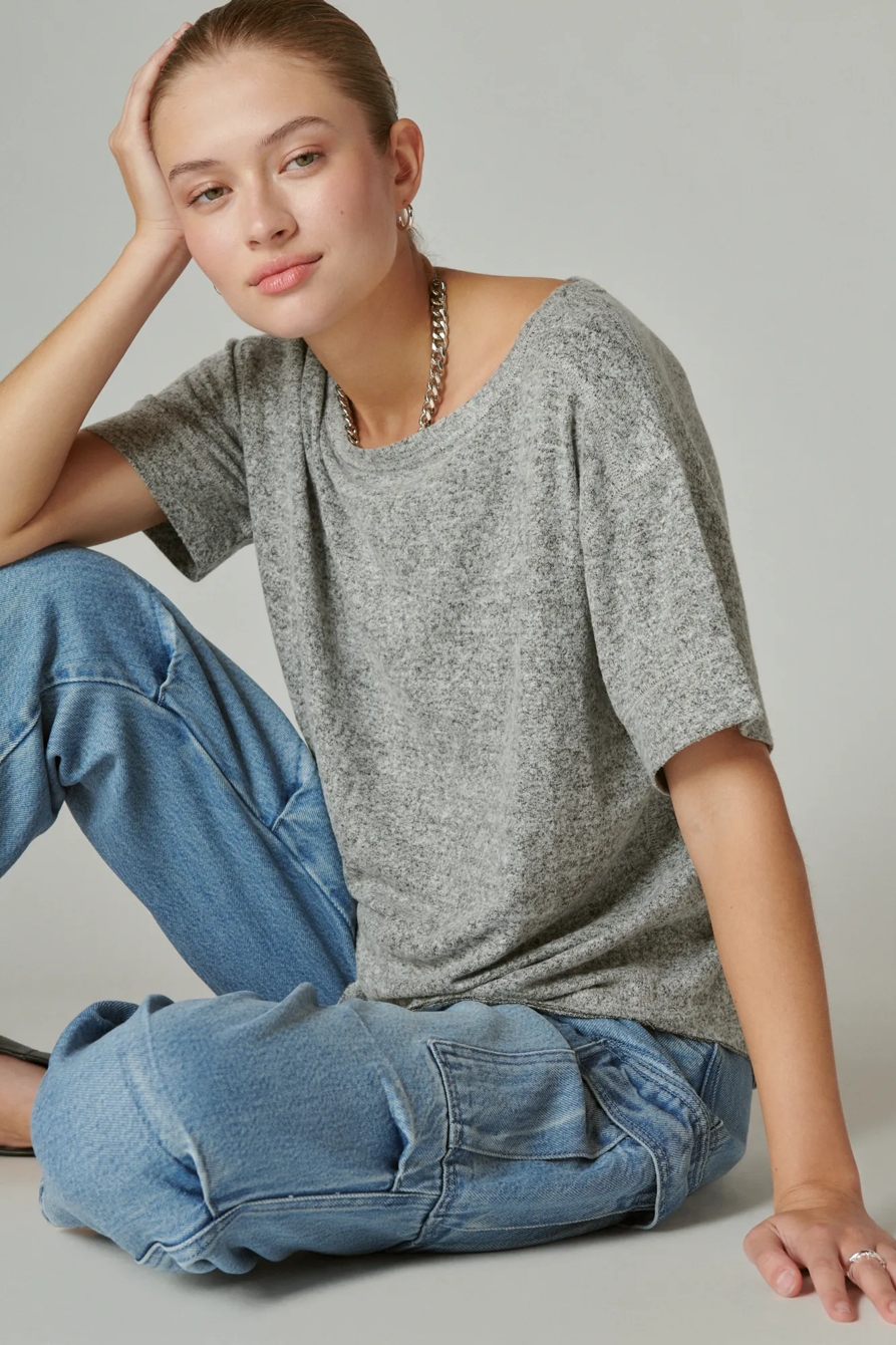 CLOUD JERSEY CREW NECK TEE, image 4