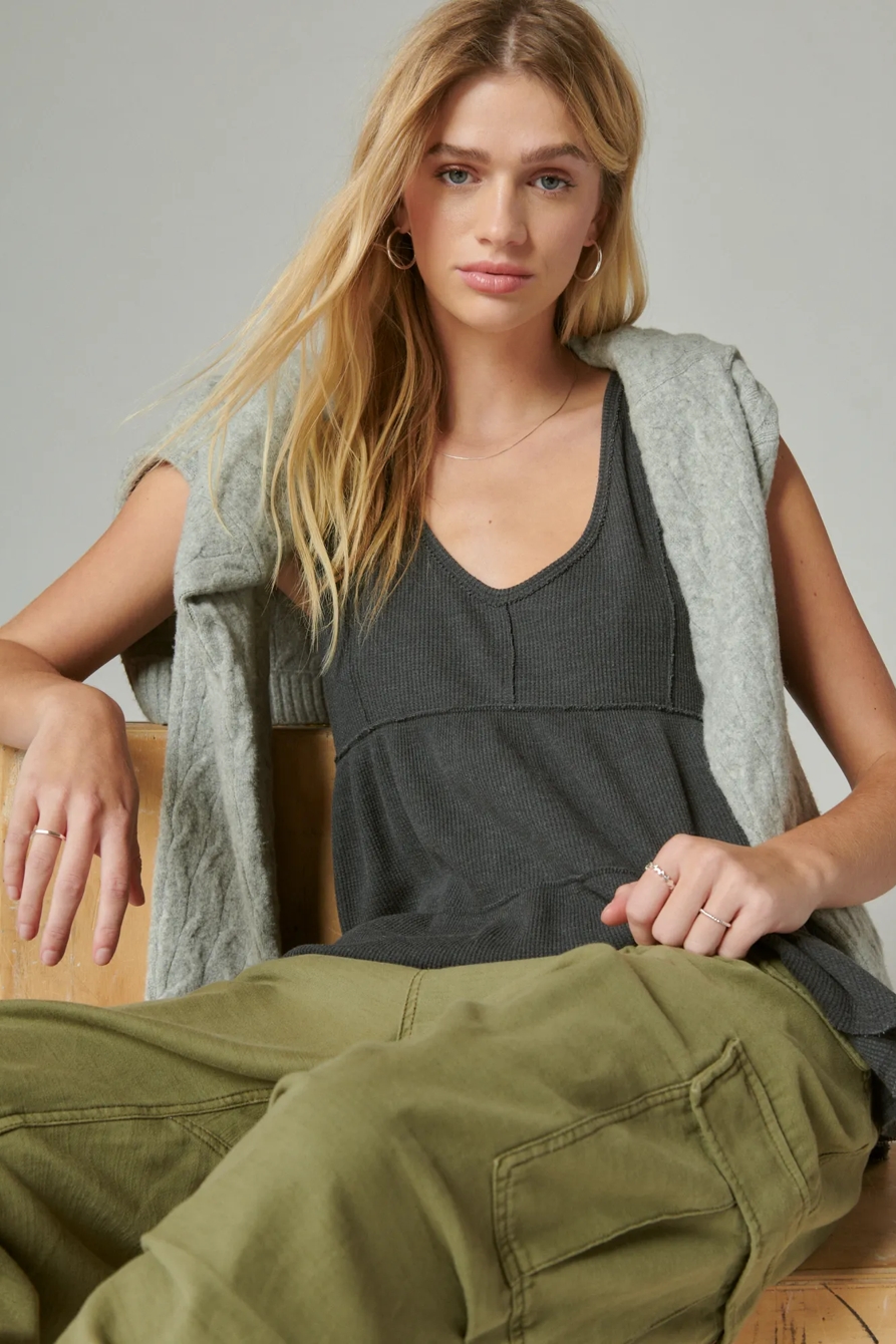 WAFFLE TUNIC TANK, image 2