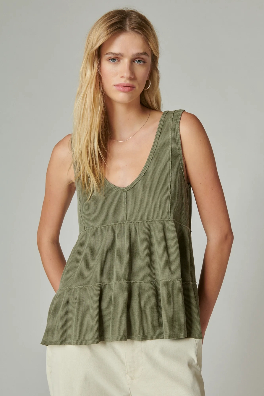 WAFFLE TUNIC TANK, image 1