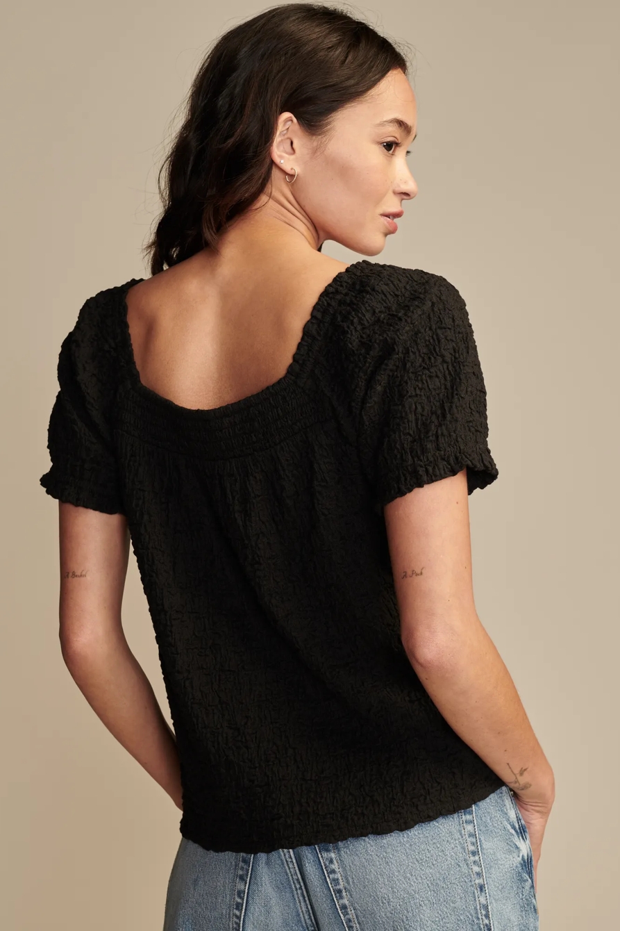 SQUARE NECK SHORT SLEEVE TOP, image 4