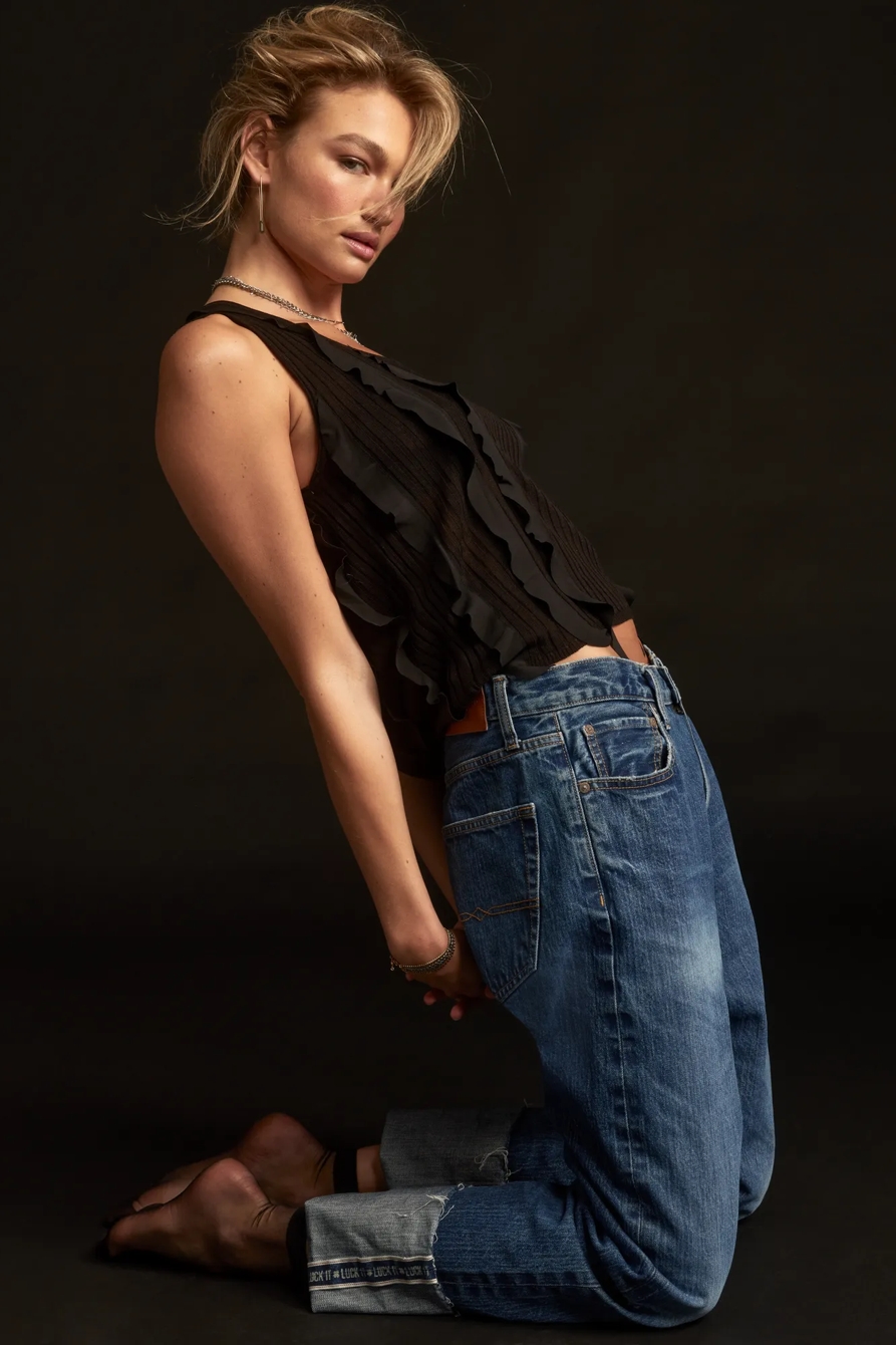 RUFFLE SWEATER TANK, image 2