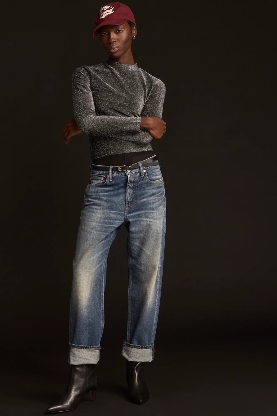 LONG SLEEVE LUREX TOP, image 2