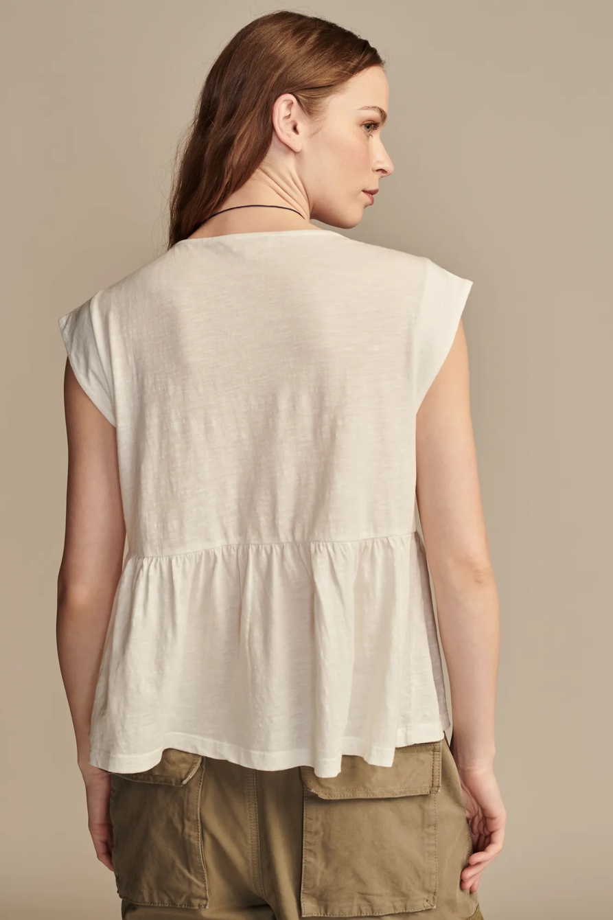 EMBROIDERED BABY DOLL TOP, image 4