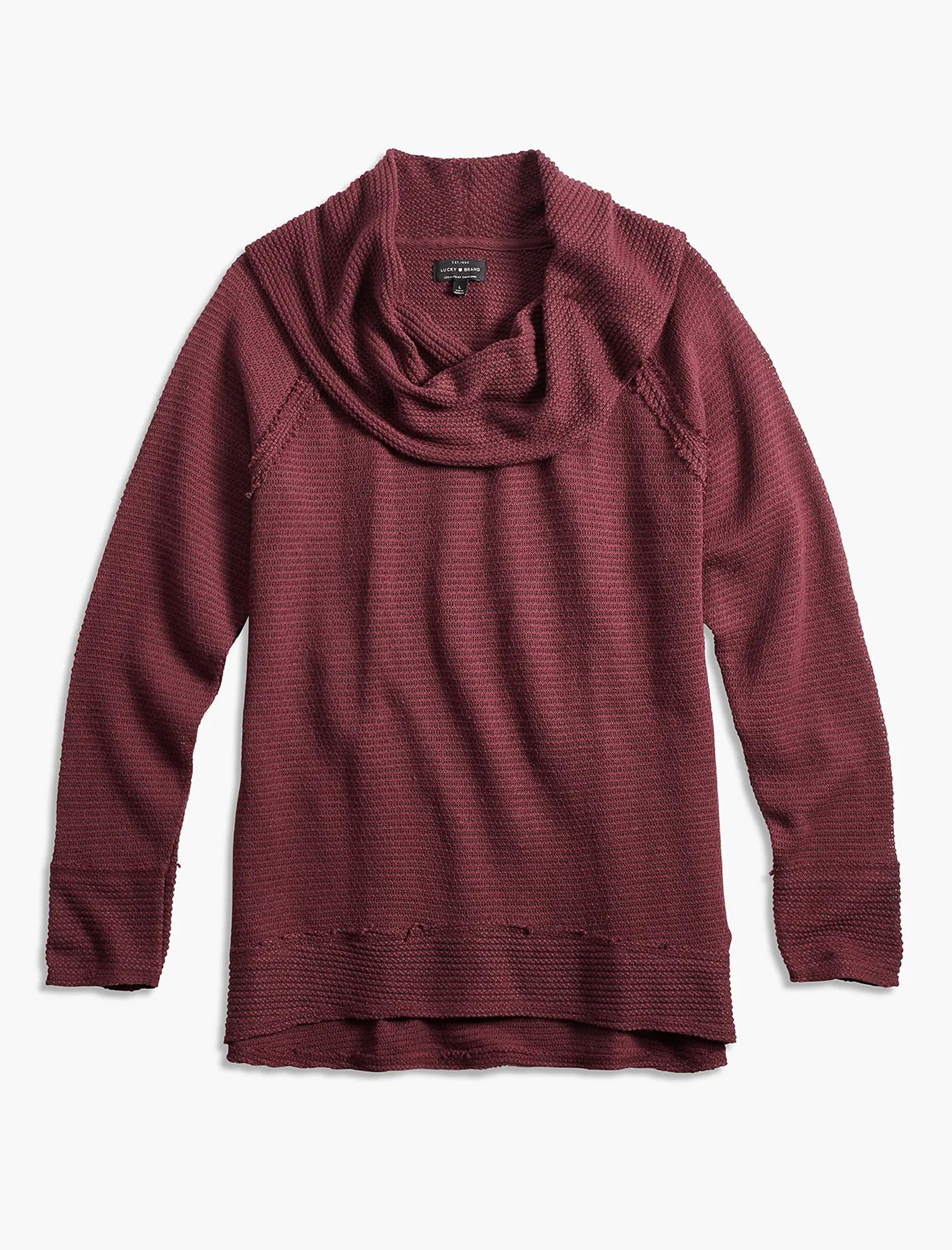 COWL NECK PULLOVER, image 1
