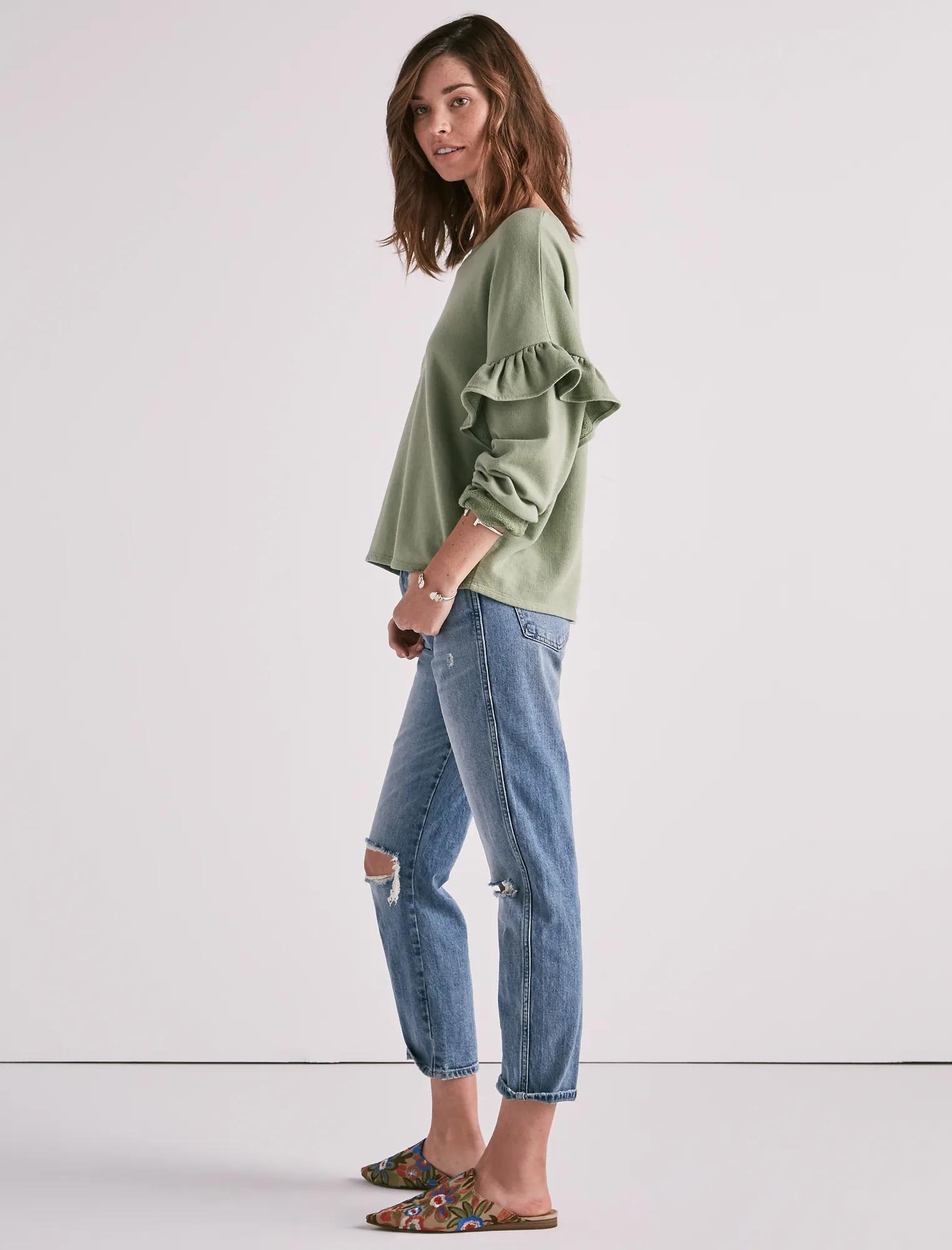 RUFFLE SWEATSHIRT, image 2