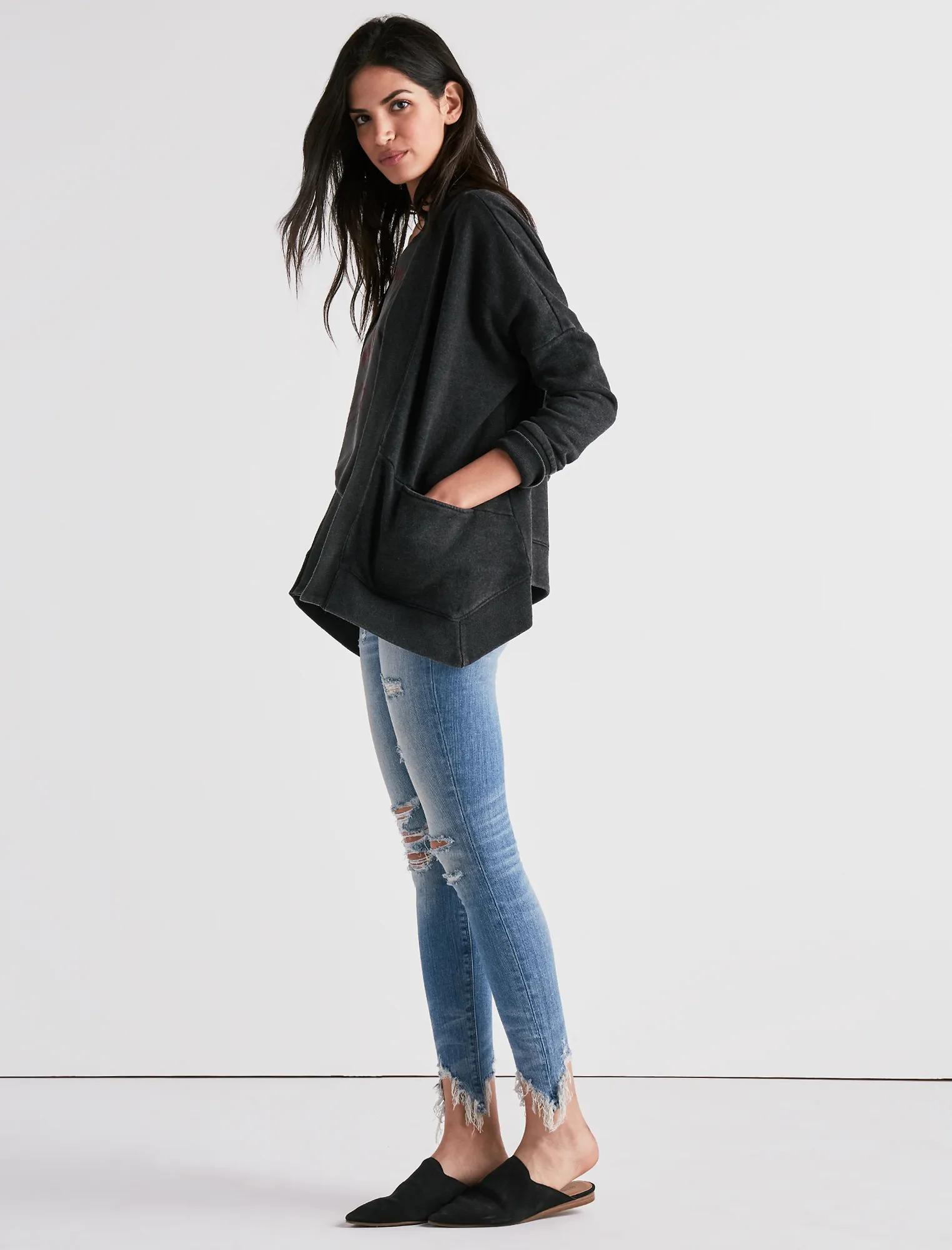 LACE UP CARDIGAN | Lucky Brand