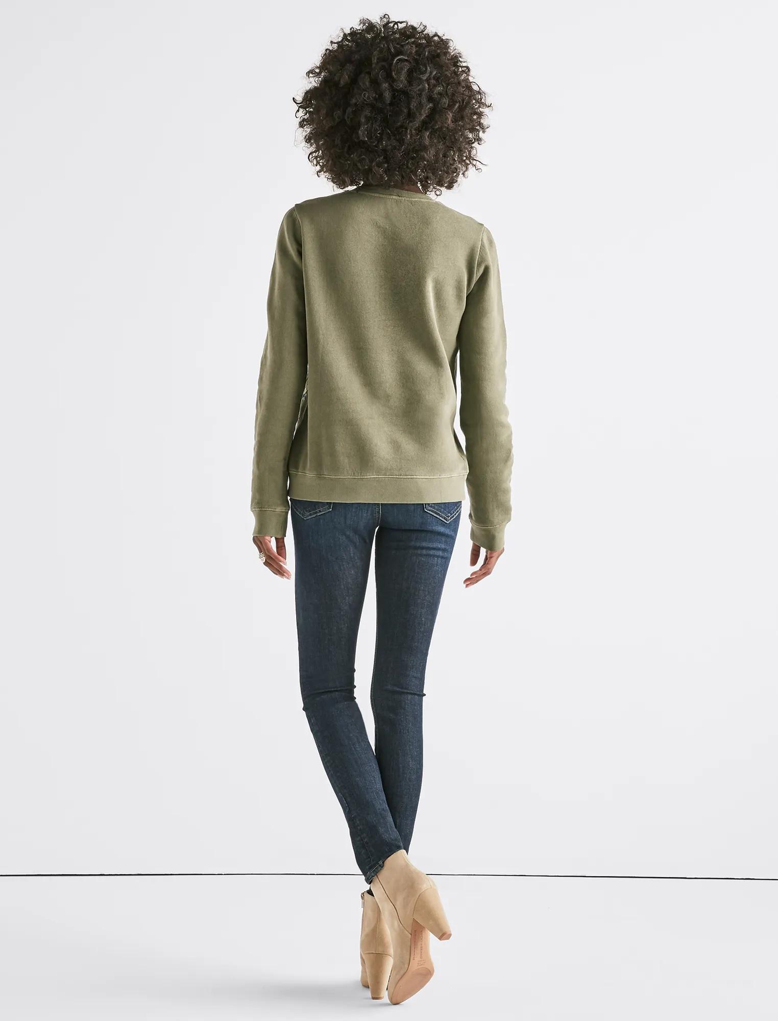 EMBROIDERED FLOWERS SWEATSHIRT, image 3