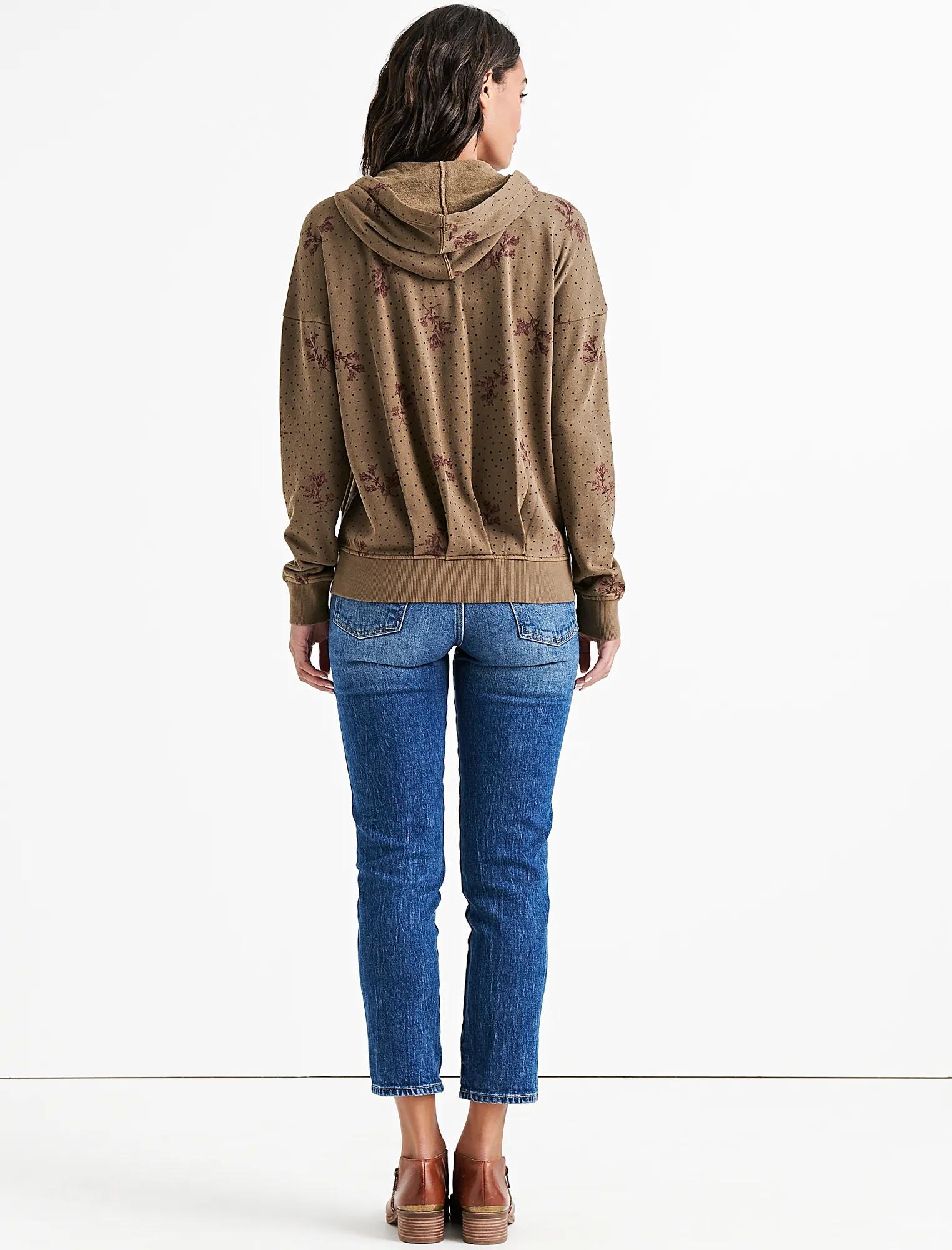 PRINTED PLEATBACK HOODIE, image 3