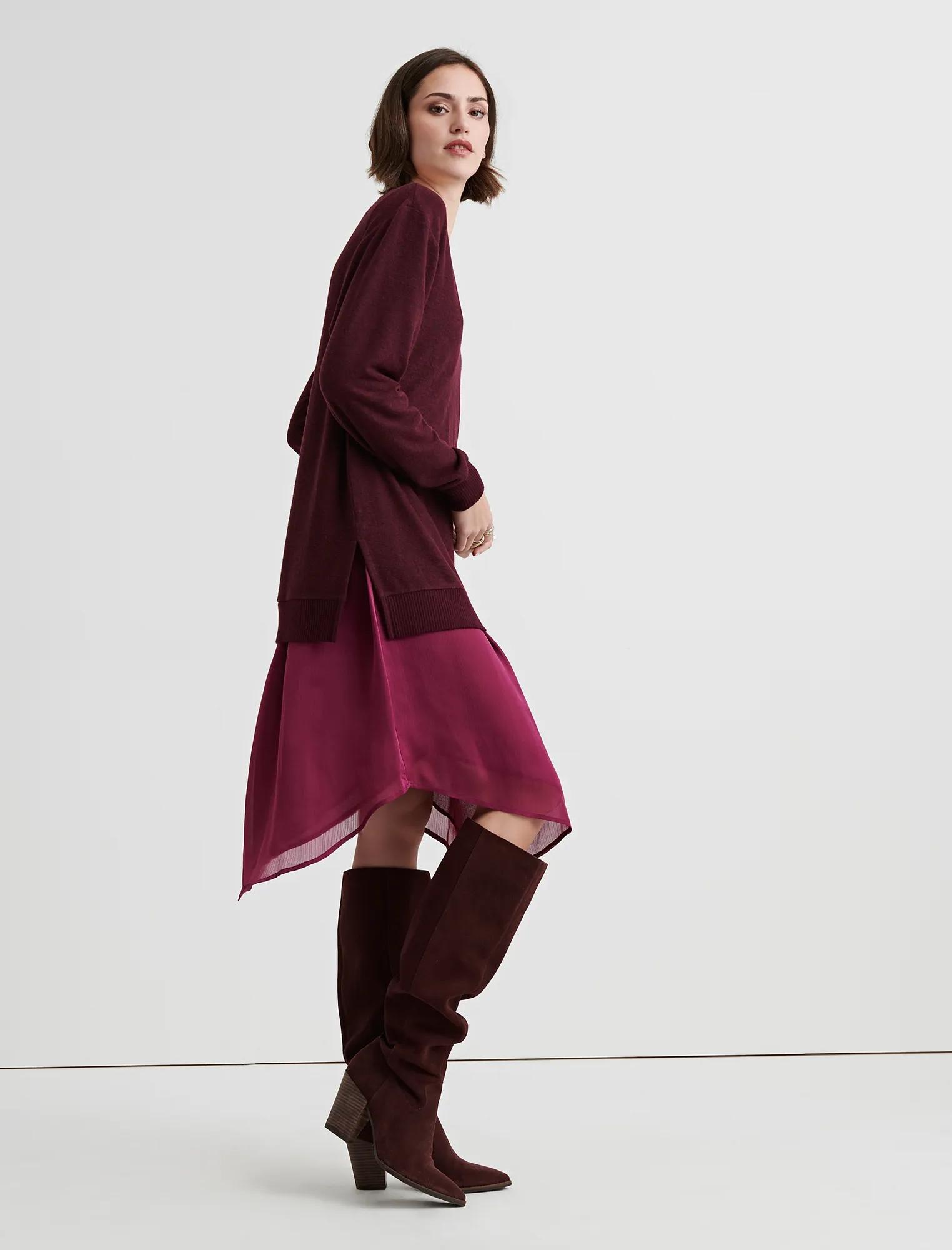 CLOUD JERSEY V NECK TUNIC, image 2